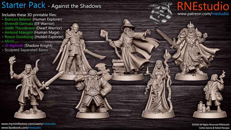 against-the-shadows-pack-RN-Estudio-figurines-fantasy-tabletop-RPG-3D-miniatures