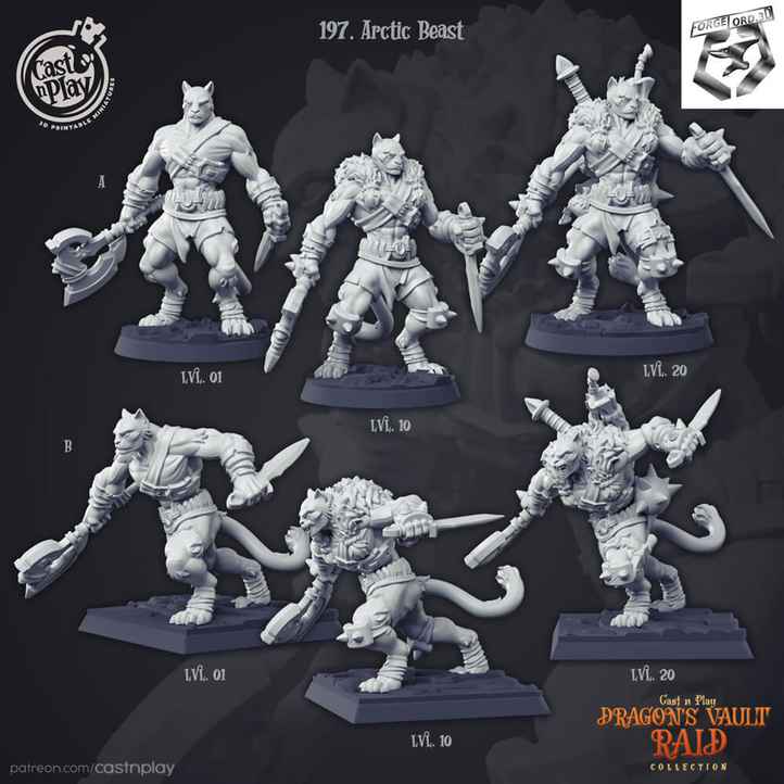 Arctic-Beast-CastNPlay-Dragons-Vault-Raid-Collection-figurines-fantasy-tabletop-RPG-3D-miniatures