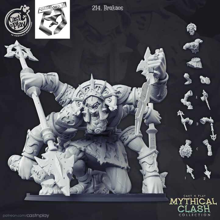 Brakaos-CastNPlay-Mythical-Clash-Collection-figurines-fantasy-tabletop-RPG-3D-miniatures