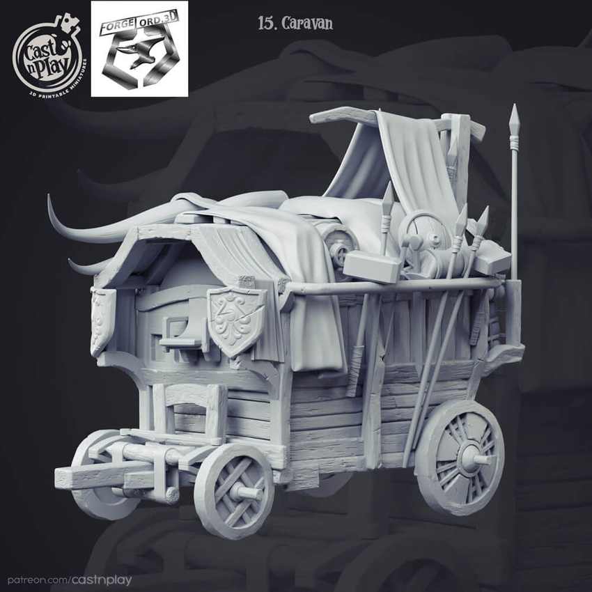 Caravan-CastNPlay-decor-fantasy-tabletop-RPG-3D-miniatures