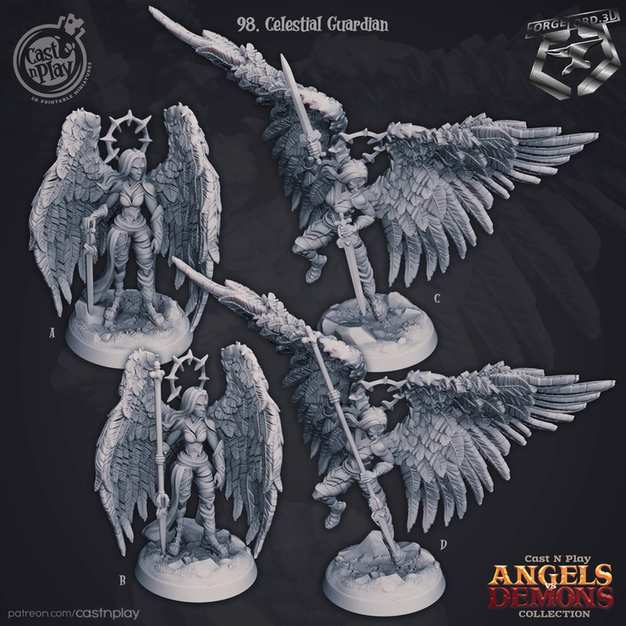 Celestial-Guardian-CastNPlay-Angel-Vs-Demon-Collection-fantasy-miniatures-tabletop-RPG