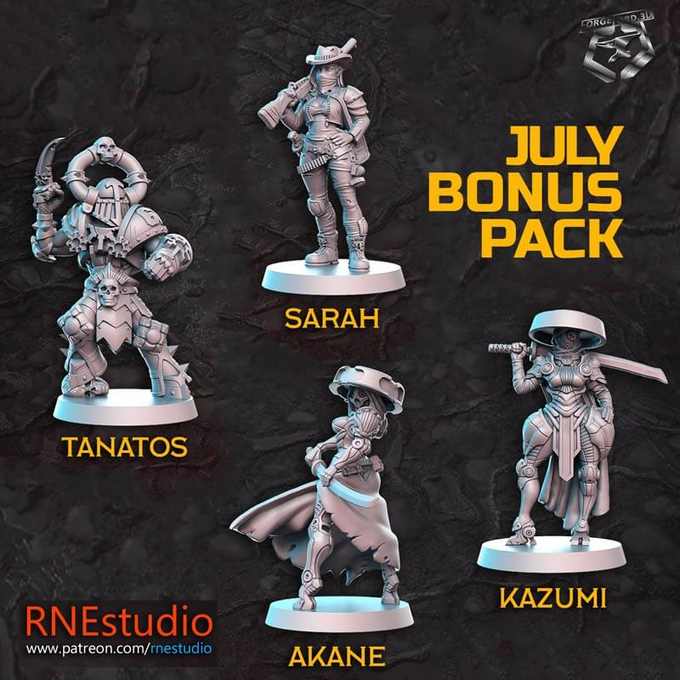 Multiverse-2-july-bonus-pack-RN-Estudio-a-light-in-the-dark-collection-figurines-fantasy-tabletop-RPG-3D-miniatures