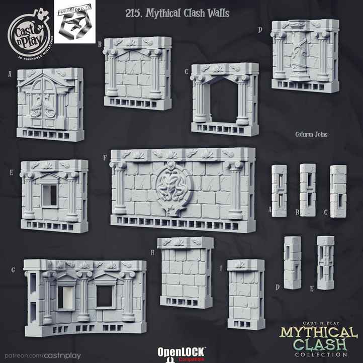 Mythical-Clash-Walls-CastNPlay-Mythical-Clash-Collection-decor-fantasy-tabletop-RPG-3D-miniatures
