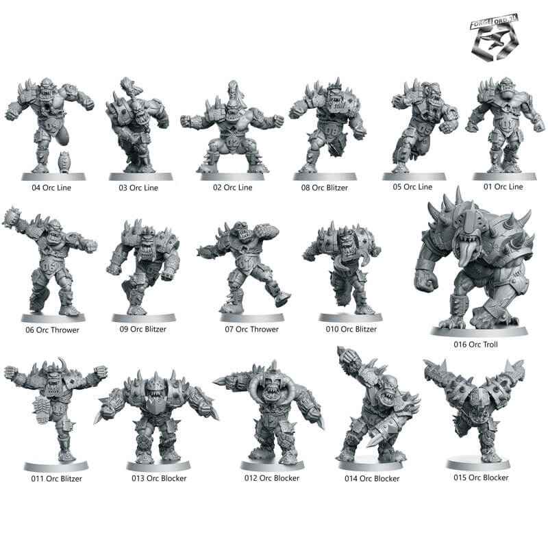 Mythicbowl-orc-team-RN-Estudio-figurines-fantasy-football-tabletop-RPG-3D-miniatures
