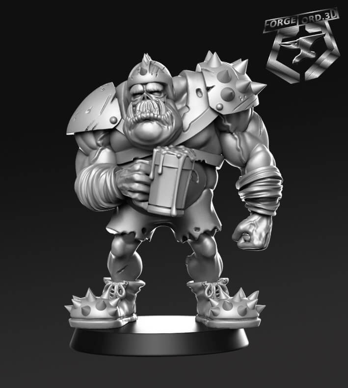 Ork Supporter Beer-RN-Estudio-mythicbowl-supporter-football-collection-figurines-fantasy-tabletop-RPG-3D-miniatures