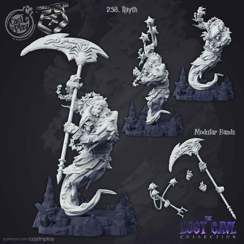 Rayth-CastNPlay-The-Lost-Cave-Collection-October-figurines-fantasy-tabletop-RPG-3D-miniatures
