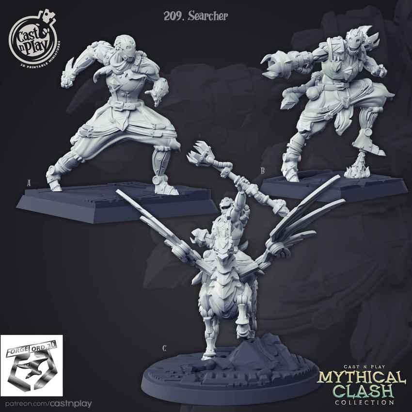 Searcher-CastNPlay-Mythical-Clash-Collection-figurines-fantasy-tabletop-RPG-3D-miniatures