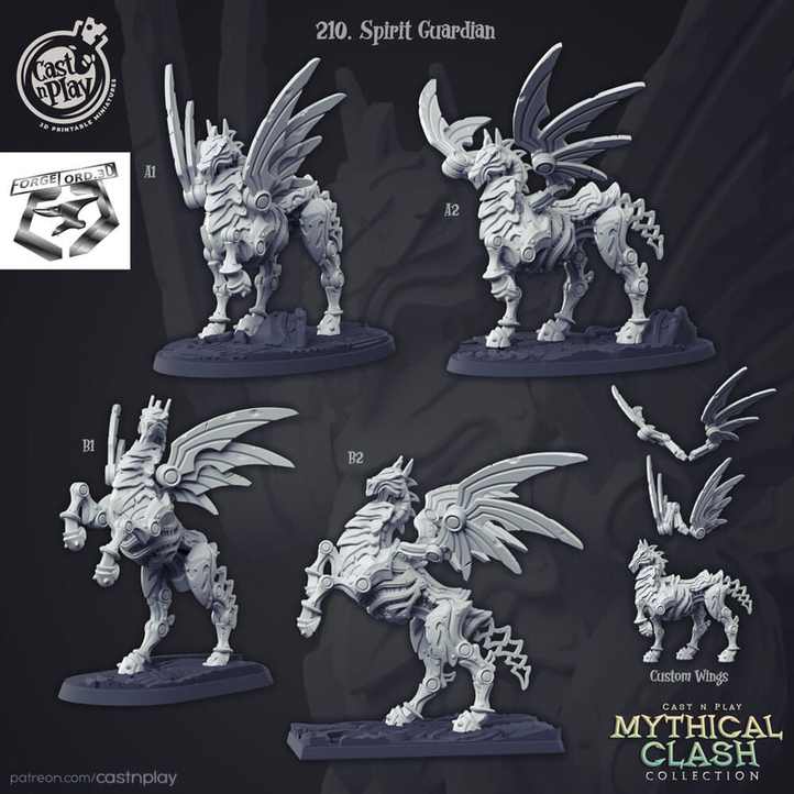 Spirit-Guardian-CastNPlay-Mythical-Clash-Collection-figurines-fantasy-tabletop-RPG-3D-miniatures
