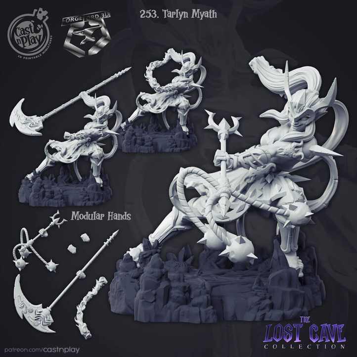 Tarlyn-Myath-CastNPlay-The-Lost-Cave-Collection-October-figurines-fantasy-tabletop-RPG-3D-miniatures