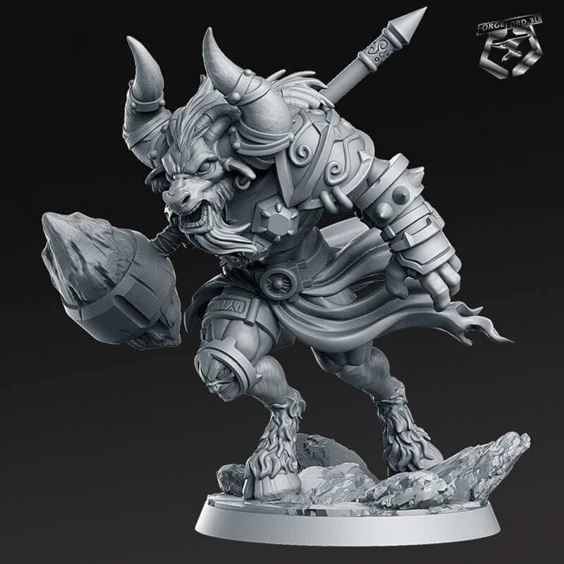 Taurinos-RN-Estudio-the-royal-guard-collection-figurines-fantasy-tabletop-RPG-3D-miniatures