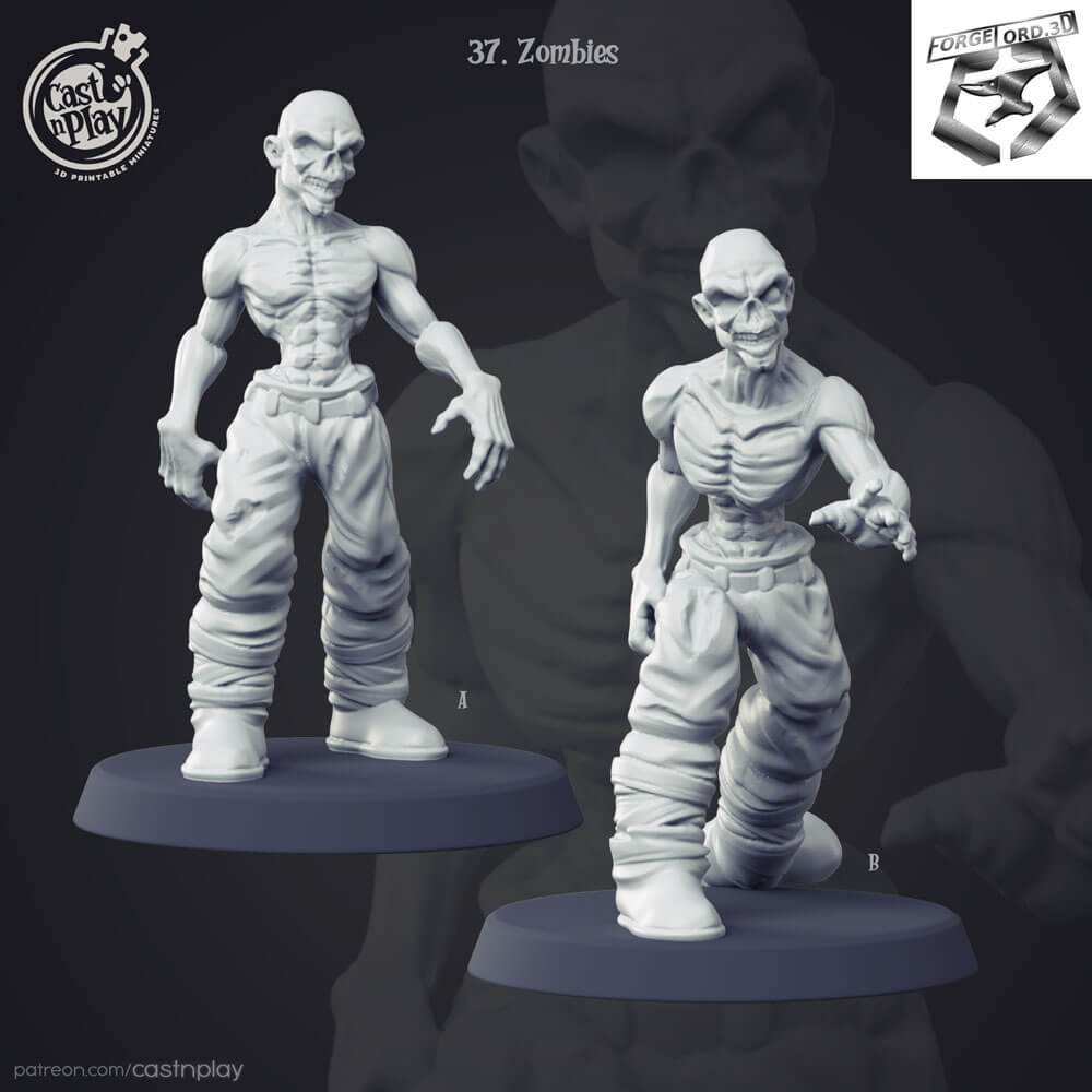 Zombies-CastNPlay-figurines-fantasy-tabletop-RPG-3D-miniatures