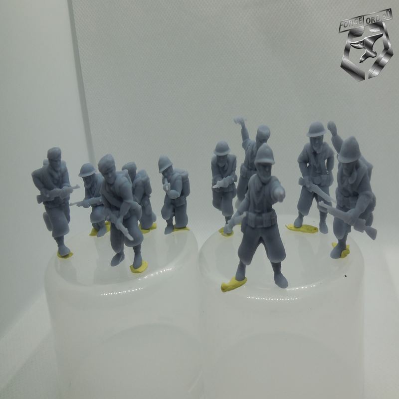 French Goumiers Squad-Eskice-Miniature-WWII-historical-figurine-3d-miniatures-tabletop-rpg