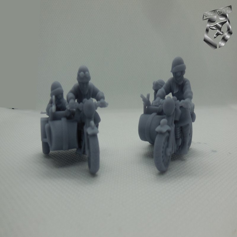 French Sidecars -Eskice-Miniature-WWII-historical-figurine-3d-miniatures-tabletop-rpg