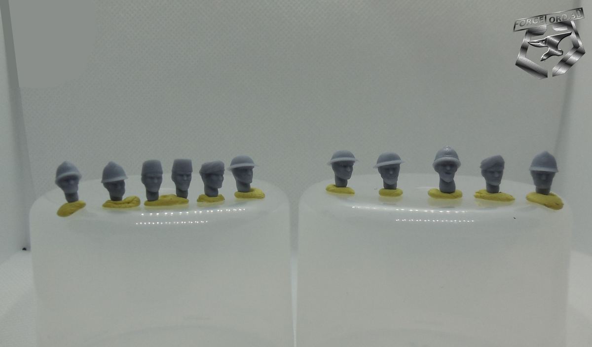 Varieds Heads -Eskice-Miniature-WWII-historical-figurine-3d-miniatures-tabletop-rpg