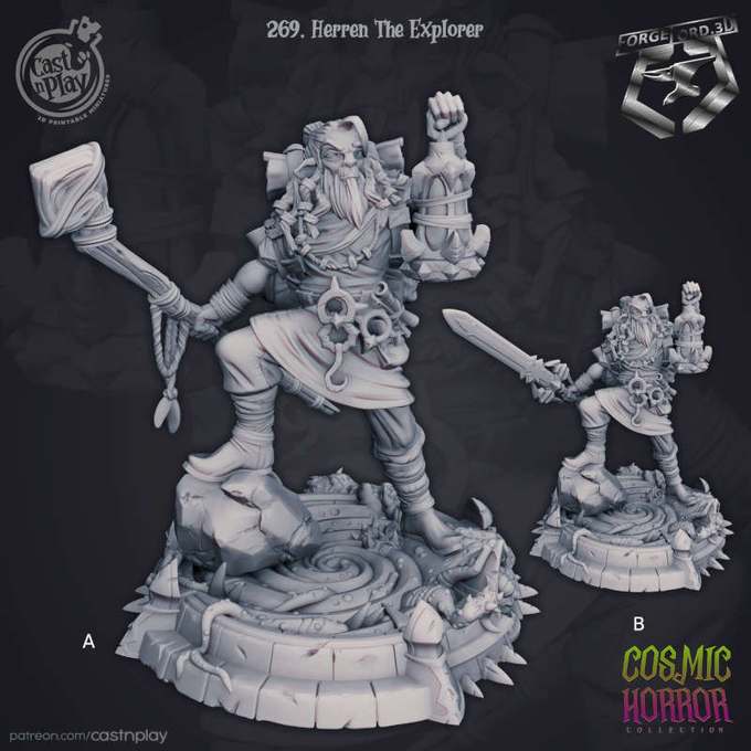 Herren-The-Explorer-CastNPlay-Cosmic-Horror-Collection-fantasy-miniatures-tabletop-RPG-hero