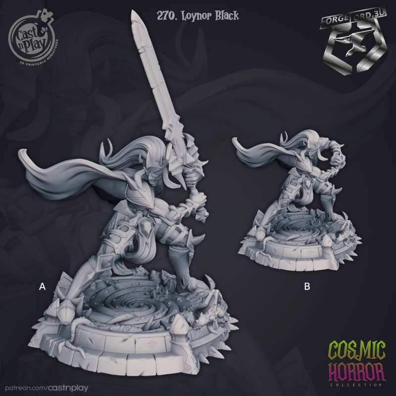 Loynor-Black-CastNPlay-Cosmic-Horror-Collection-fantasy-miniatures-tabletop-RPG-hero