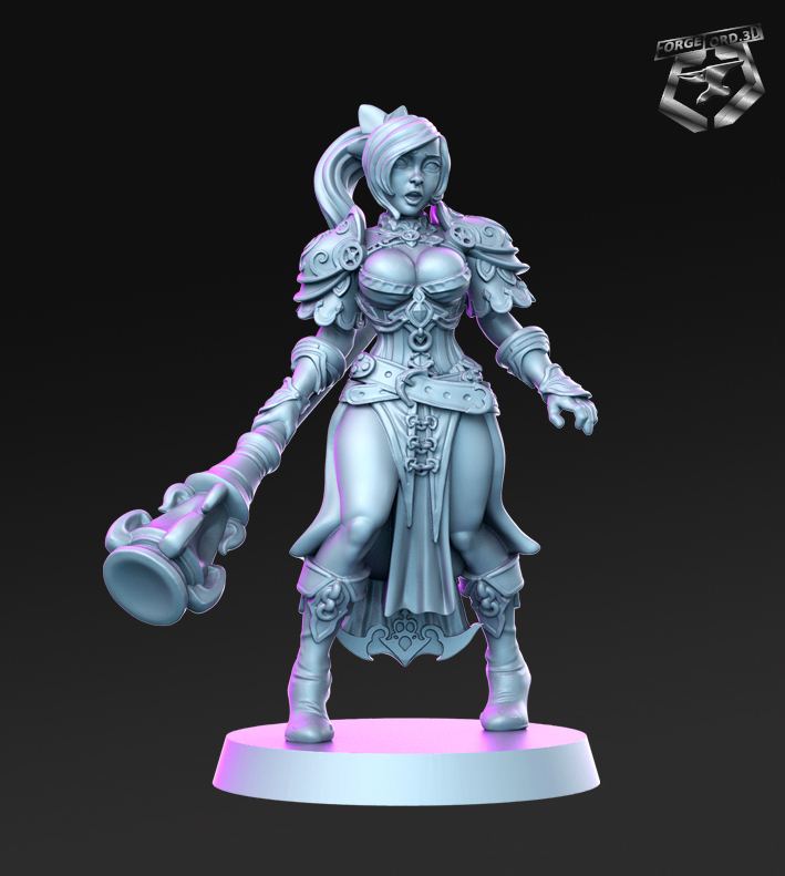 Ruby-RN-Estudio-the-royal-guard-collection-figurines-fantasy-tabletop-RPG-3D-miniatures