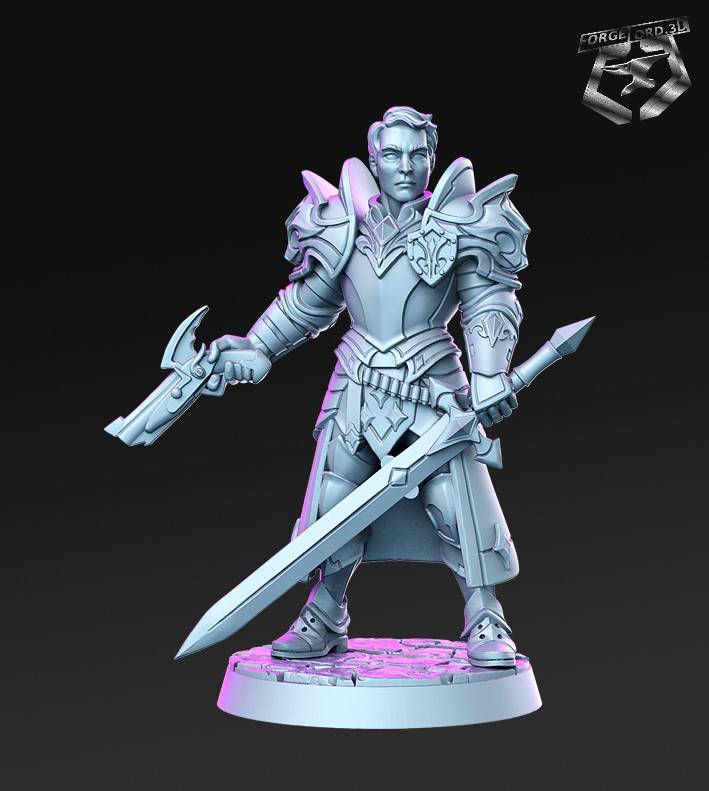 Sir Kris-RN-Estudio-the-royal-guard-collection-figurines-fantasy-tabletop-RPG-3D-miniatures