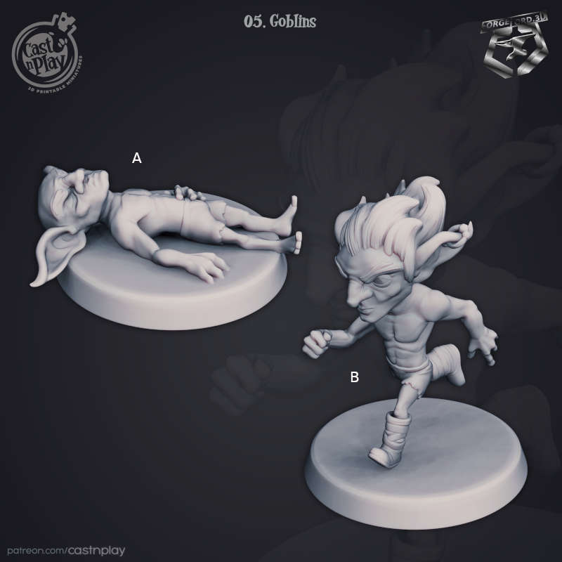 Goblins-3D-MINIATURES-CASTNPLAY-fantasy-rpg
