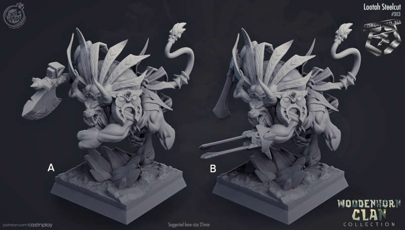Lootah-Steelcut-CastNPlay-woodenhorn-clan-Collection-fantasy-miniatures-tabletop-RPG-hero