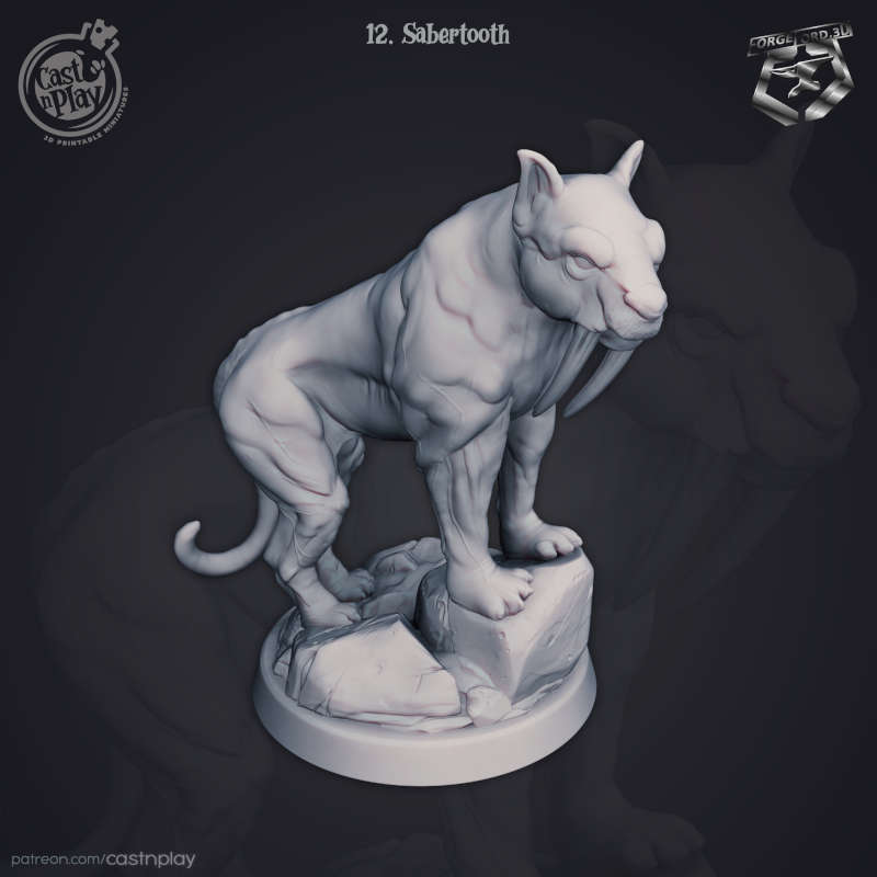Sabertooth-CastNPlay-fantasy-miniatures-tabletop-RPG-tiger