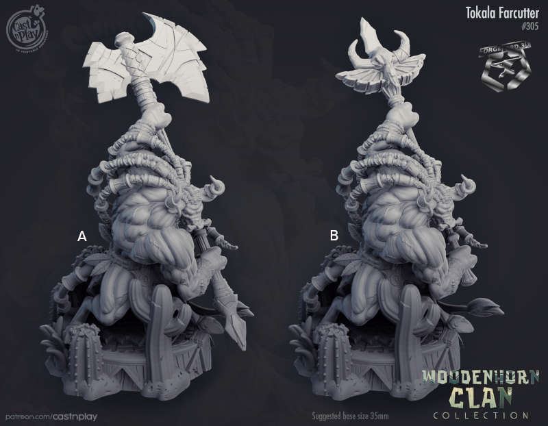 Tokala-Farcutter-CastNPlay-woodenhorn-clan-Collection-fantasy-miniatures-tabletop-RPG-hero