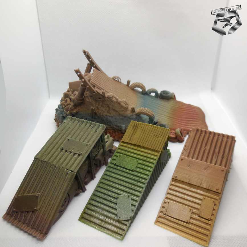 springboards-pack-kit-3D-miniatures-Eskice-Miniature-craft-and-furious