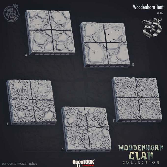 Woodenhorn-Floor-Tiles-CastNPlay-woodenhorn-clan-Collection-decor-fantasy-tabletop-RPG-3D-miniatures