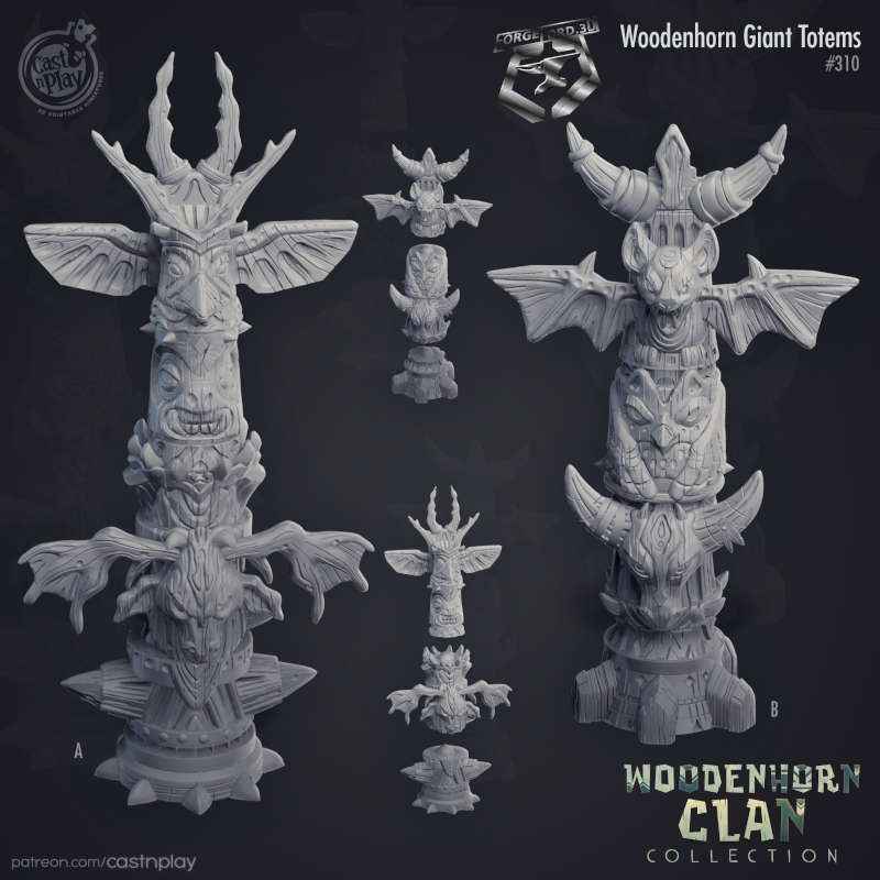Woodenhorn-Giant-Totems-CastNPlay-woodenhorn-clan-Collection-decor-fantasy-tabletop-RPG-3D-miniatures