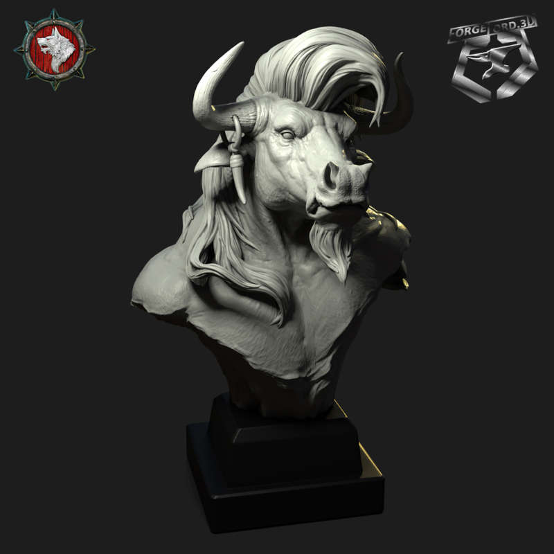 minotaur-bust-75mm-figurines-fantasy-tabletop-RPG-3D-miniatures-white-werewolf-tavern