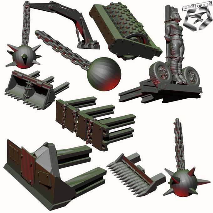 bumper-kit-3D-miniatures-Eskice-Miniature-craft-and-furious