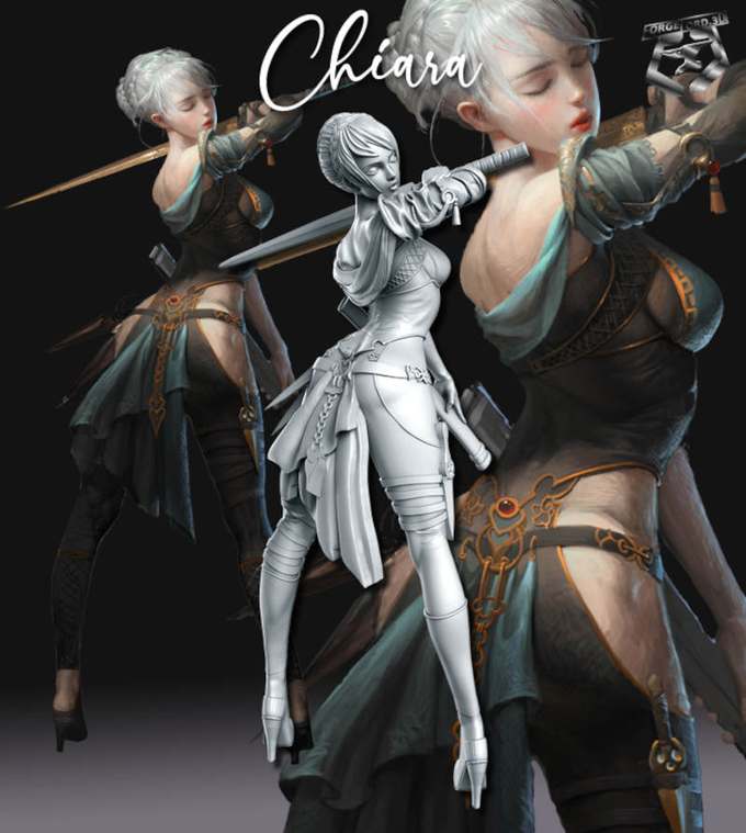 Chiara-statue-75mm-RN-Estudio-figurines-fantasy-tabletop-RPG-3D-miniatures-1