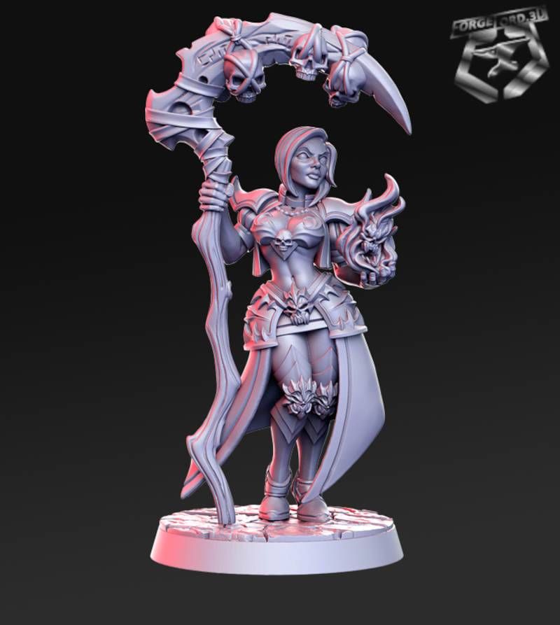 Deera-RN-Estudio-welcome-to-the-abyss-collection-figurines-fantasy-tabletop-RPG-3D-miniatures-female