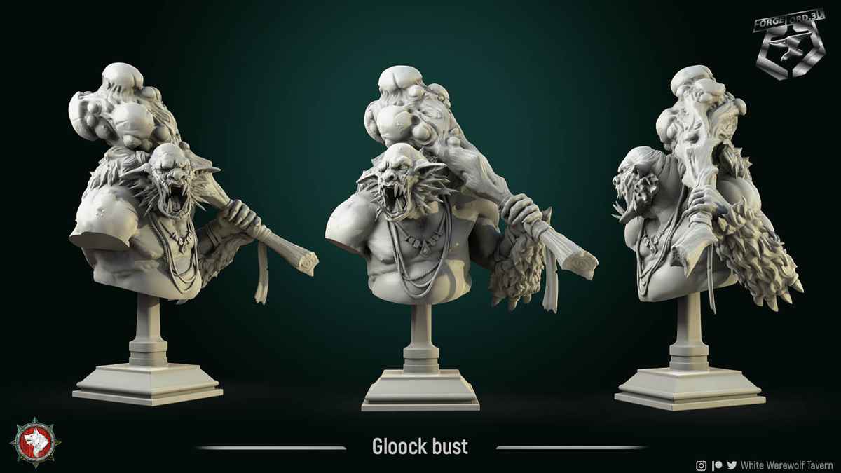 Gloock-bust-75mm-figurines-fantasy-tabletop-RPG-3D-miniatures-white-werewolf-tavern1