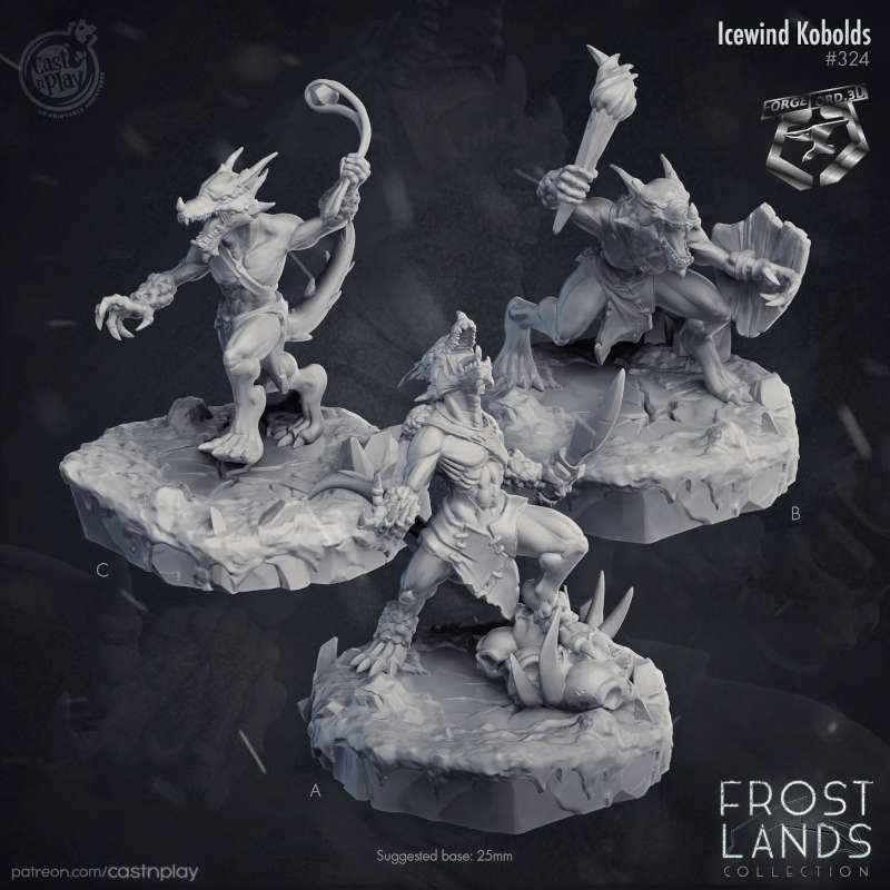 Icewind-Kobolds-CastNPlay-frostland-Collection-fantasy-miniatures-tabletop-RPG