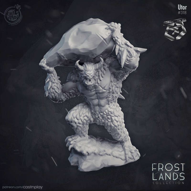 Utor-CastNPlay-frostland-Collection-fantasy-miniatures-tabletop-RPG-hero
