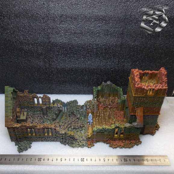 Destroyed-Church-Decor-28mm-3dminiatures-decor-Eskice-Miniature-historical-church-WW-II