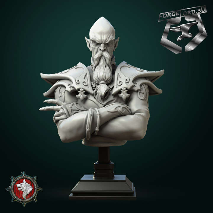Zondar-Valis-archmage-bust-75mm-figurines-fantasy-tabletop-RPG-3D-miniatures-white-werewolf-tavern
