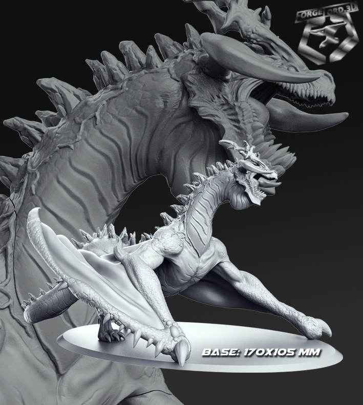 Arboryas-RN-Estudio-monster-hunters-collection-figurines-fantasy-tabletop-RPG-3D-miniatures-dragon