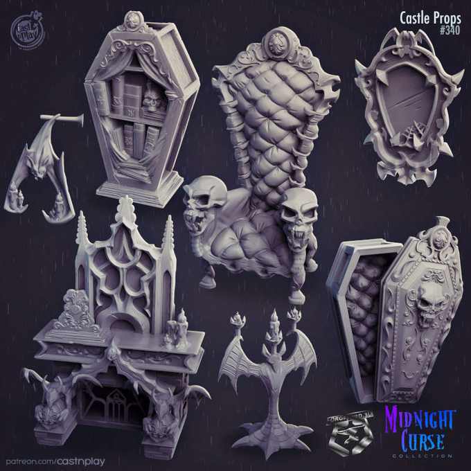 Castle-Props-Midnight-Curse-CastNPlay-Collection-fantasy-miniatures-tabletop-RPG