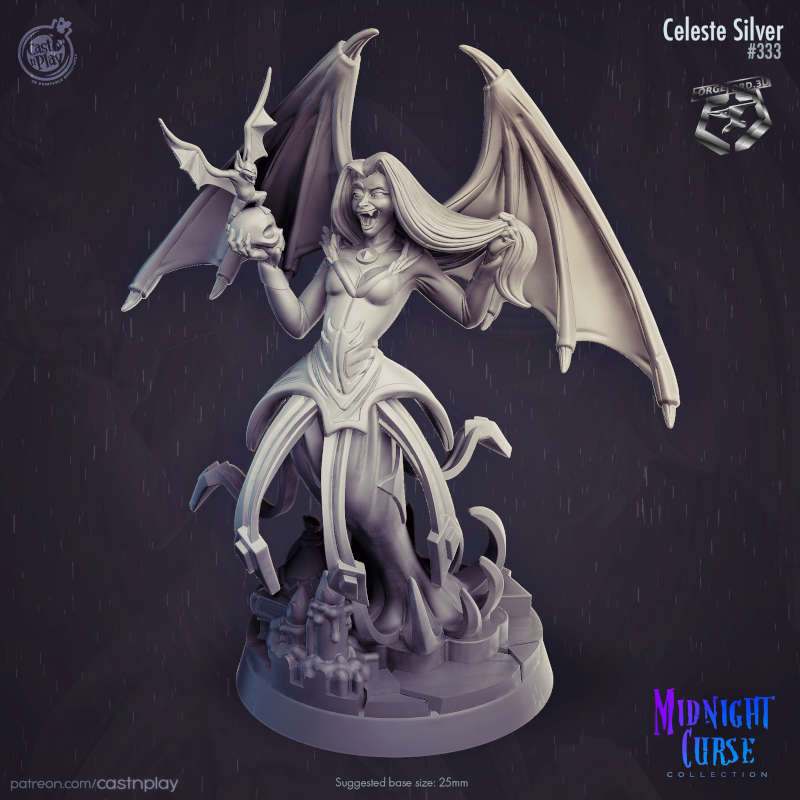 Celeste-Silver-Midnight-Curse-CastNPlay-Collection-fantasy-miniatures-tabletop-RPG-hero