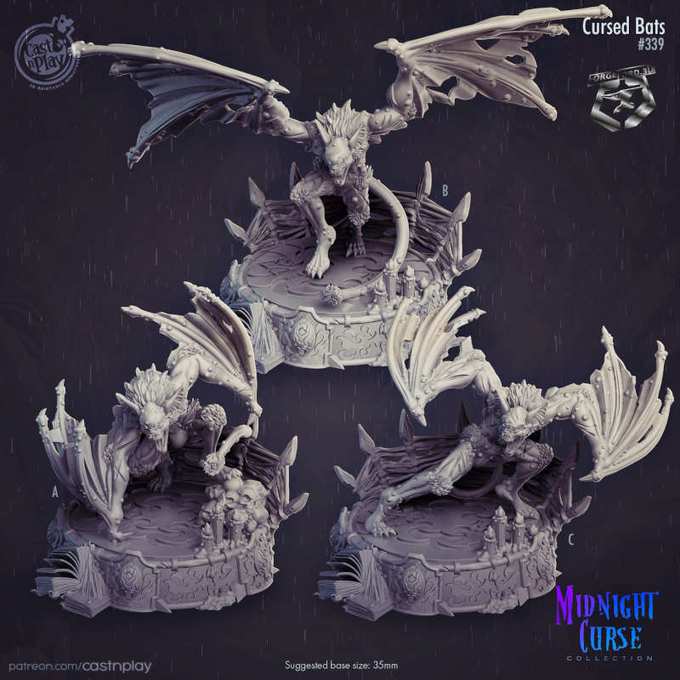 Cursed-Bats-Midnight-Curse-CastNPlay-Collection-fantasy-miniatures-tabletop-RPG-