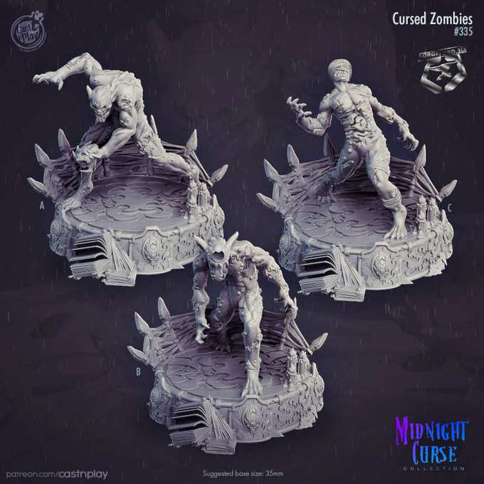 Cursed-Zombies-Midnight-Curse-CastNPlay-Collection-fantasy-miniatures-tabletop-RPG