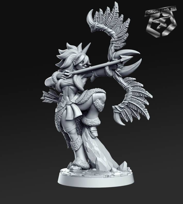 Kira-RN-Estudio-monster-hunters-collection-figurines-fantasy-tabletop-RPG-3D-miniatures-female