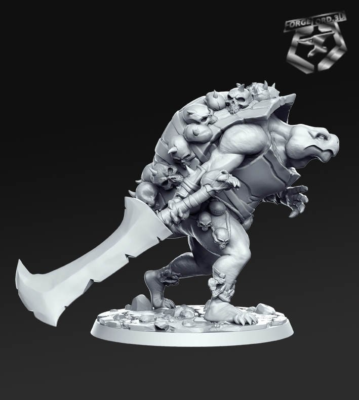 Kurgh-RN-Estudio-monster-hunters-collection-figurines-fantasy-tabletop-RPG-3D-miniatures