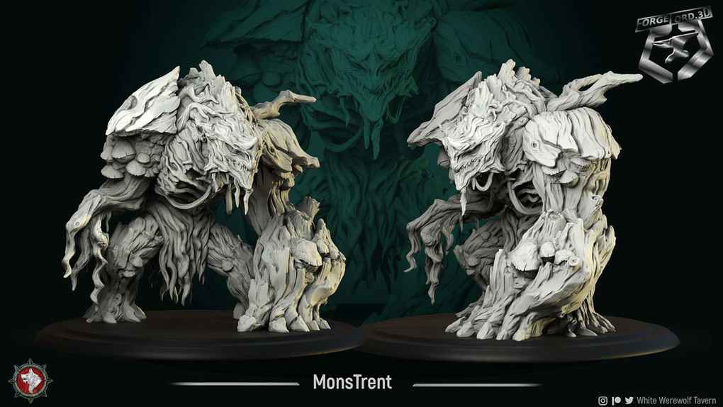 MonsTrent-75mm-statue-fantasy-tabletop-RPG-3D-miniatures-white-werewolf-tavern