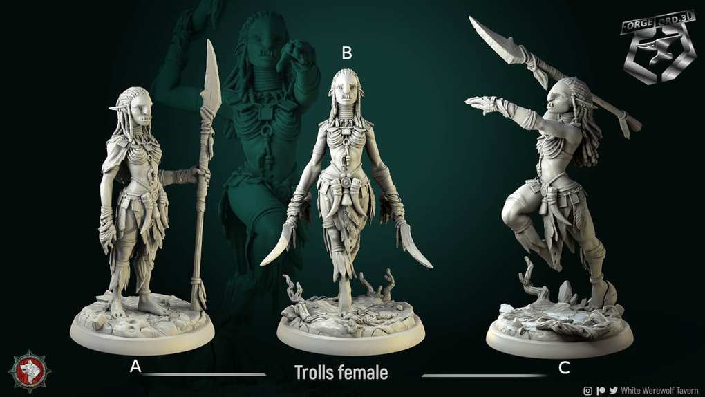 Trolls_female-32mm-figurines-fantasy-tabletop-RPG-3D-miniatures-white-werewolf-tavern
