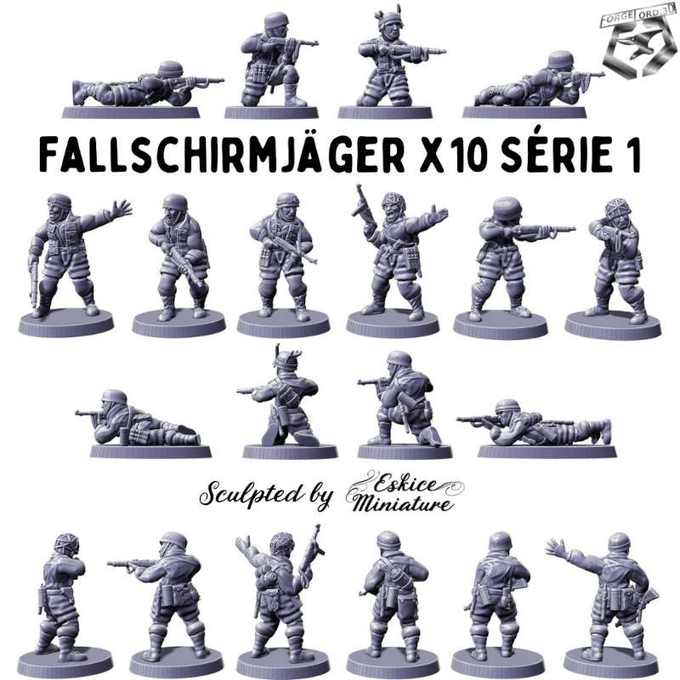 Fallschirmjäger-WWII-Figurines-3D-miniatures-Eskice-Miniature-historical-1