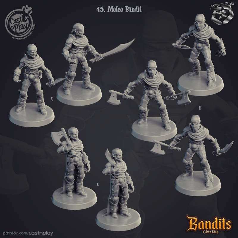 Melee-Bandit-CastNPlay-uru-can-tribe-Collection-fantasy-miniatures-tabletop-RPG