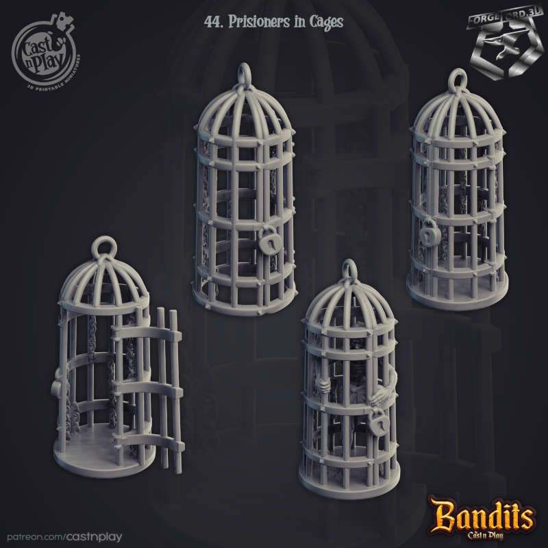 Prisioners-In-Cages-CastNPlay-uru-can-tribe-Collection-fantasy-miniatures-tabletop-RPG